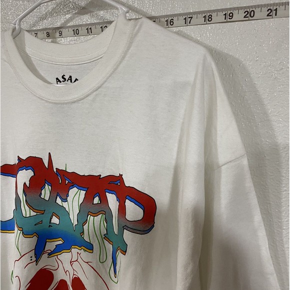 ASAP Worldwide Skull Logo White T Shirt A$AP Mob Size XXL Asap Ferg Asap Rocky - Picture 7 of 10